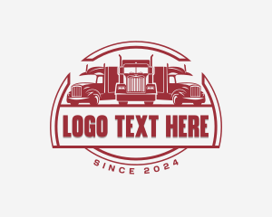 Freight Trucking Vehicle logo