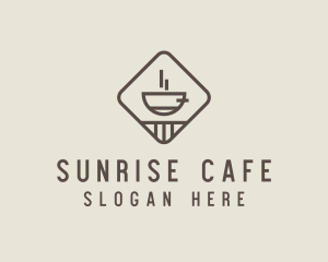 Minimalist Coffee Cafe logo design