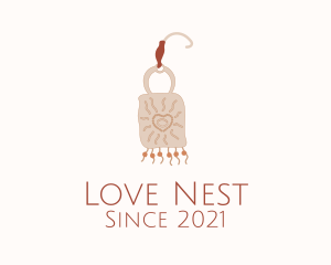 Boho Love Earring  logo design