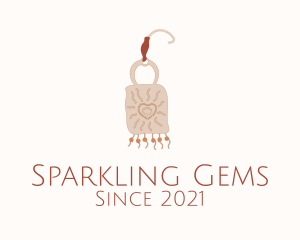 Boho Love Earring  logo design