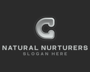 Gray Business Letter C logo design