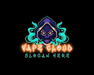 Skull Reaper Gaming Vape logo design