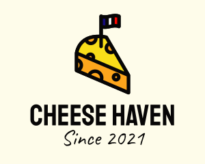 France Cheese Flag  logo design