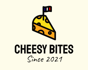 France Cheese Flag  logo design