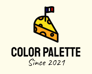 France Cheese Flag  logo design