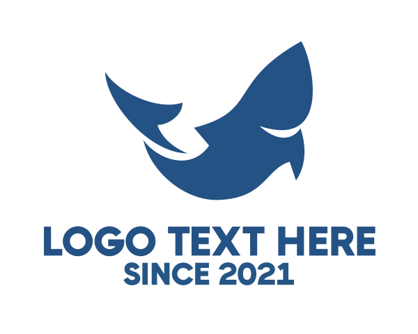 Blue Shark logo example 3