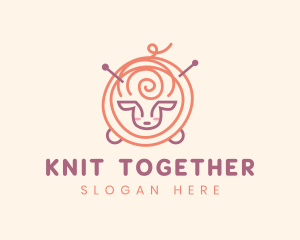 Sheep Yarn Knitting logo