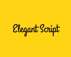 Simple Handwritten Script logo design