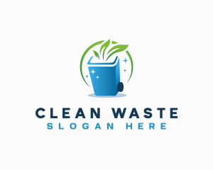 Trash Bin Sanitation logo design