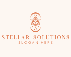 Mystical Fortune Teller Eye logo design