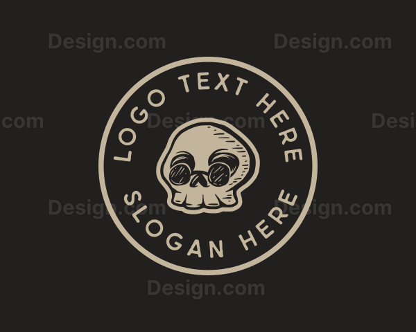 Cool Sunglasses Skull Logo