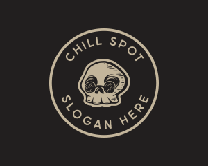 Cool Sunglasses Skull logo design