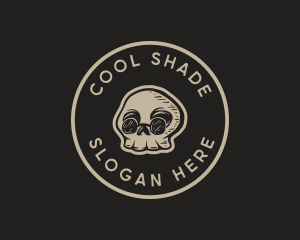 Cool Sunglasses Skull logo design