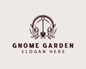 Garden Landscaping Shovel logo design