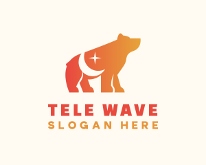 Orange Moon Bear  logo design