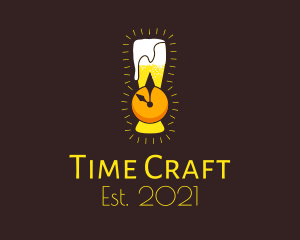 Timer Beer Glass  logo