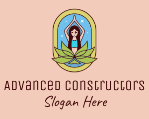 Lotus Yoga Instructor  logo design