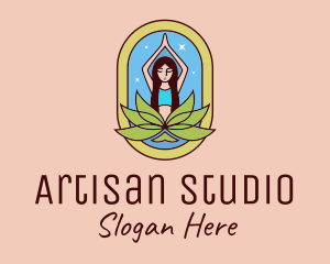 Lotus Yoga Instructor  logo design