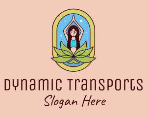 Lotus Yoga Instructor  logo design