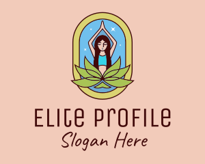 Lotus Yoga Instructor  logo design