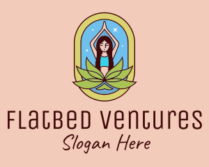 Lotus Yoga Instructor  logo design