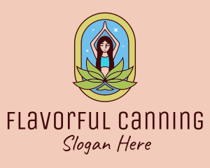 Lotus Yoga Instructor  logo design