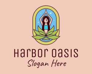 Lotus Yoga Instructor  logo design