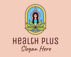 Lotus Yoga Instructor  logo design