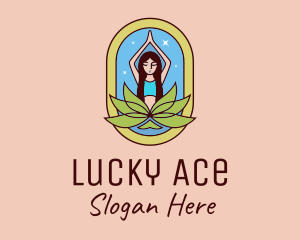 Lotus Yoga Instructor  logo design