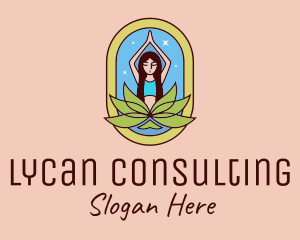 Lotus Yoga Instructor  logo design