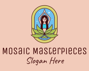 Lotus Yoga Instructor  logo design