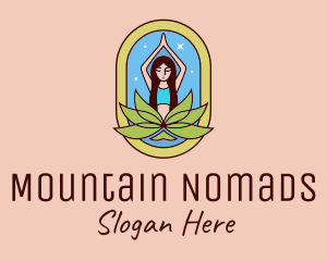 Lotus Yoga Instructor  logo design