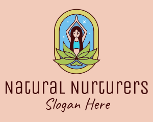 Lotus Yoga Instructor  logo design