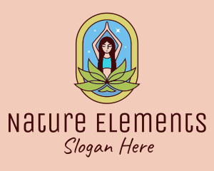 Lotus Yoga Instructor  logo design