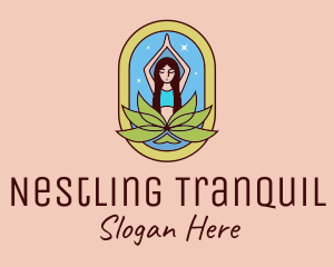 Lotus Yoga Instructor  logo design