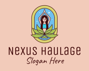 Lotus Yoga Instructor  logo design