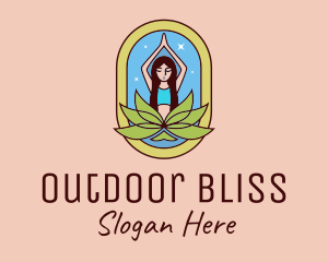 Lotus Yoga Instructor  logo design