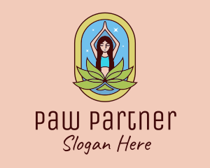 Lotus Yoga Instructor  logo design