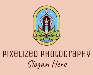 Lotus Yoga Instructor  logo design