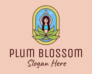 Lotus Yoga Instructor  logo design