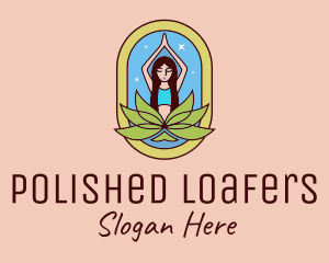 Lotus Yoga Instructor  logo design