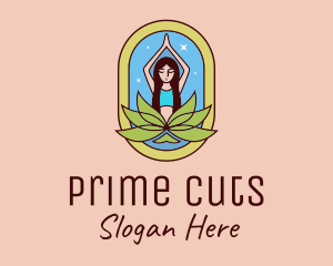 Lotus Yoga Instructor  logo design