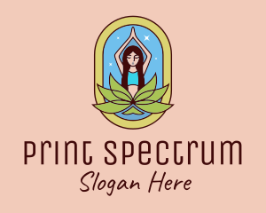 Lotus Yoga Instructor  logo design