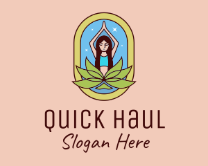 Lotus Yoga Instructor  logo design