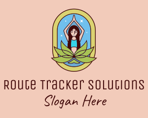 Lotus Yoga Instructor  logo design