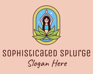 Lotus Yoga Instructor  logo design