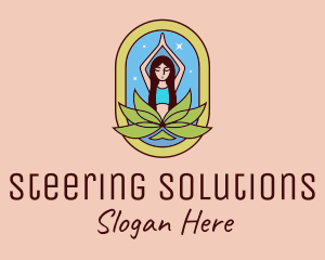 Lotus Yoga Instructor  logo design