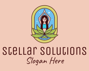 Lotus Yoga Instructor  logo design