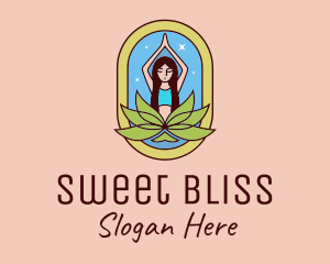 Lotus Yoga Instructor  logo design