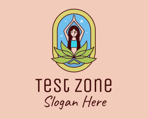 Lotus Yoga Instructor  logo design